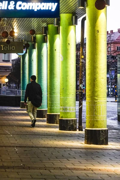 Stockholm Sweden Pedestrians Ringen Mall Skanstull — Stock Photo, Image