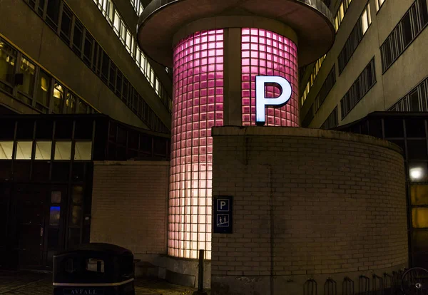 Stockholm Zweden Ingang Van Een Parkeergarage Aan Globe Rean Esplanade — Stockfoto