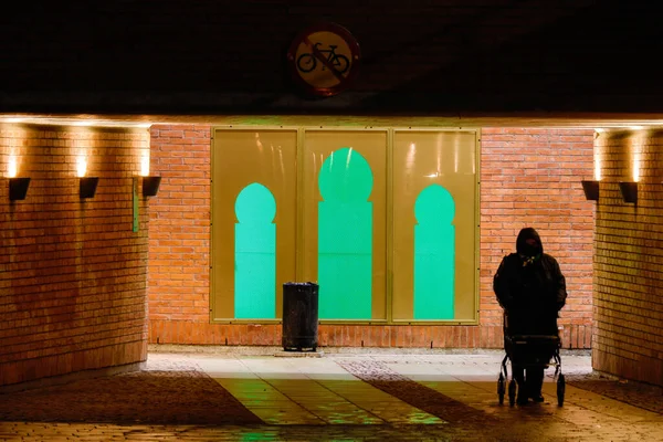 Sollentuna Svezia Pedone Passaggio Sotterraneo Nella Stazione Ferroviaria Del Sobborgo — Foto Stock