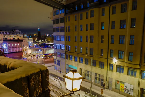 Stockholm Švédsko Harald Lindbergs Trappor Schodiště Slussen — Stock fotografie