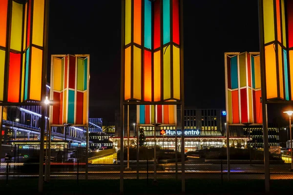 Stockholm Zweden Een Bushalte Bij Ingang Van Het Huddinge Ziekenhuis — Stockfoto