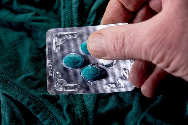 Kamagra Pastillas Que Son Las Versiones Genéricas Viagra Par Ropa — Foto de Stock