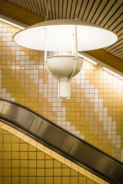 Stockholm Zweden Het Interieur Van Het Alvik Metrostation — Stockfoto