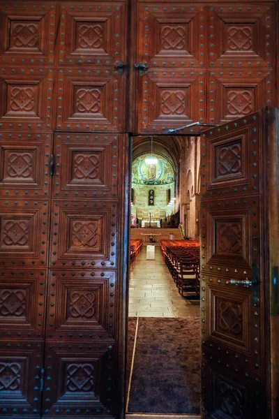 Лунд Швеция Главная Входная Дверь Лундскую Католическую Церковь — стоковое фото
