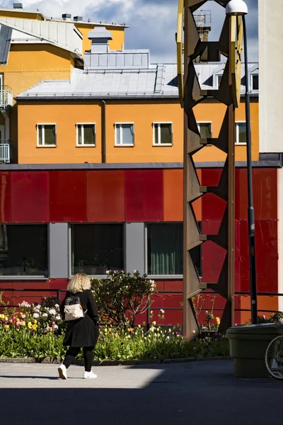 스웨덴 스톡홀름 전면을 주택가를 — 스톡 사진