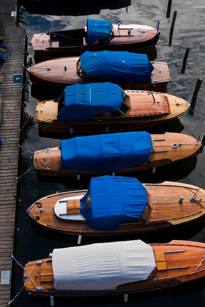 Estocolmo Suecia Barcos Clásicos Madera Canal Palsundet Sodermalm — Foto de Stock