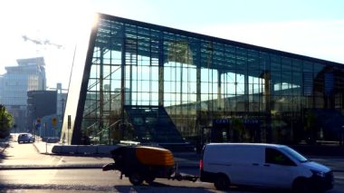 Malmö, İsveç Sabahın erken saatlerinde Malmö Merkez Tren İstasyonu. 