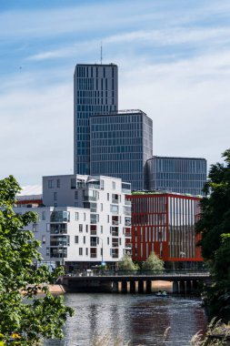 Malmö, İsveç Malmö şehir merkezindeki yüksek binalar