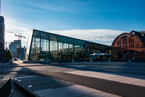 Malmo Suède Personnes Extérieur Gare Centrale Malmo — Photo