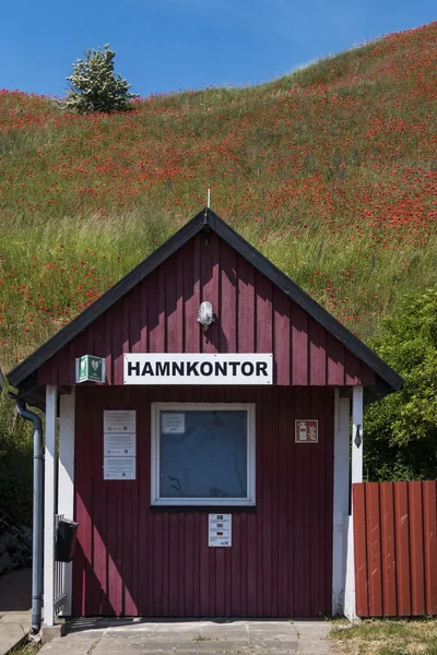 Kaseberga Sverige Lille Hytte Der Anvendes Landsbyen Siger Havnekontor - Stock-foto
