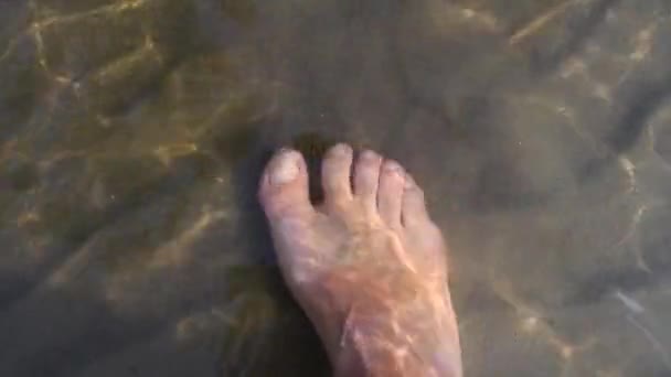 Stockholm Sweden Feet Underwater Make Sand Cloud — Stock videók