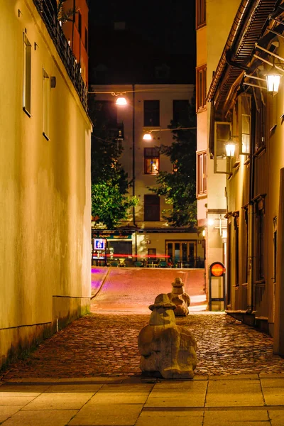 Boras Suécia Beco Centro Cidade — Fotografia de Stock