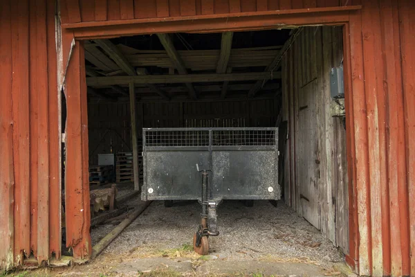 Hofsnas Suède Détails Architecturaux Une Ferme — Photo