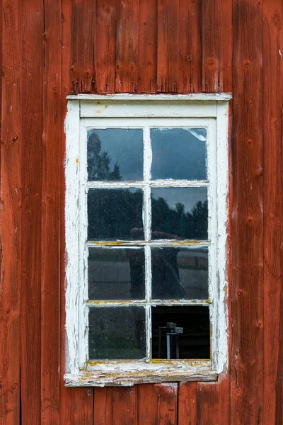 Hofsnas Sweden Architectural Details Farm Old Window — Stock Photo, Image