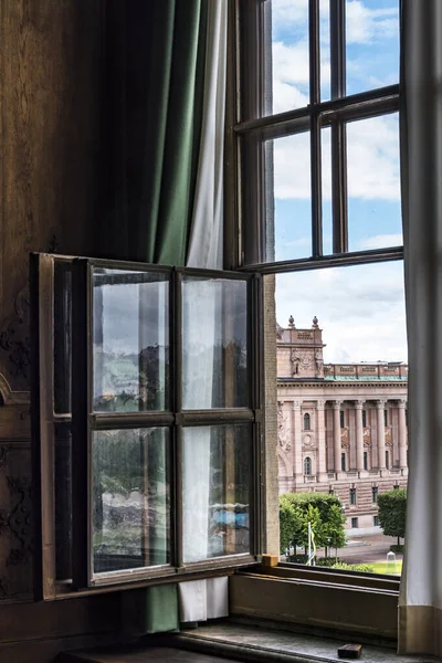 Stockholm Sveç Kraliyet Sarayı Manzarası — Stok fotoğraf