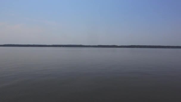 Broomes Island Maryland Usa Wybrzeże Rzeki Patuxent Słoneczny Spokojny Dzień — Wideo stockowe
