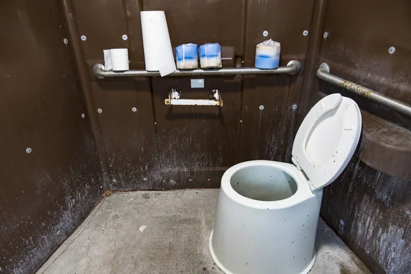 Deal Island Maryland Verenigde Staten Aug 2021 Een Openbaar Toilet — Stockfoto