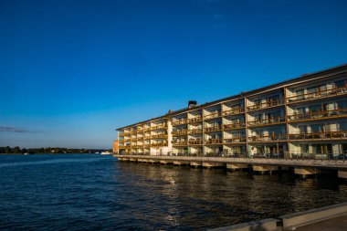 Stockholm, İsveç Finnboda liman bölgesi.