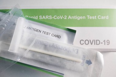 Covid-19 'u tanımlamak için bir test kiti.