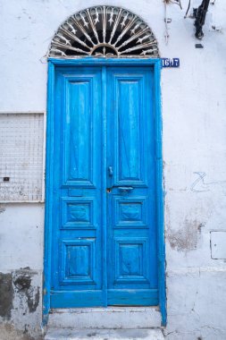 Sousse, Tunus Medine 'de mavi bir kapı