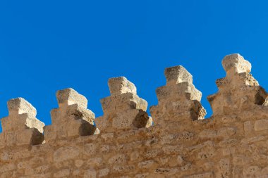 Manastır, Tunus 5 Kasım 2025 Ribat Manastırı manzarası, İslami bir savunma yapısı ve rendelenmiş duvarlar..