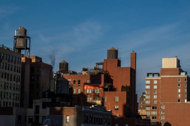New York, New York, ABD Manhattan 'ın Yukarı Batı Yakası' ndaki konut manzarası.