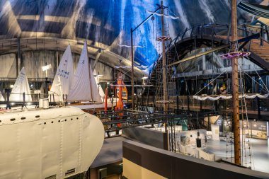 Tallinn, Estonya 15 Aralık 2025 Şehir merkezindeki Deniz Uçağı Limanı Müzesi.