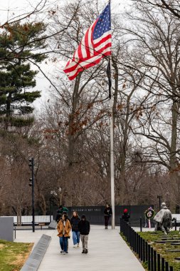 Washington DC 5 Ocak 2026 Kore Savaş Anıtı 'nı ziyaret ediyor..