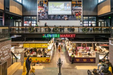 Baltimore, Maryland ABD 6 Ocak 2026 Şehir merkezindeki Lexington pazarında.