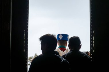 Rabat, Fas, 3 Şubat 2026 Anıtmezar 'da Kraliyet Muhafızı..