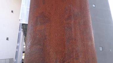 Stockholm, İsveç Norra Curgarden bölgesindeki modern bir apartmanın temel mimari detayları..