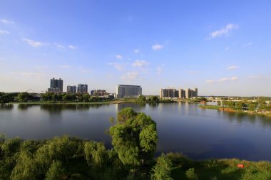 Bina sahne Kuzey River Park, Luannan İlçesi, Çin.