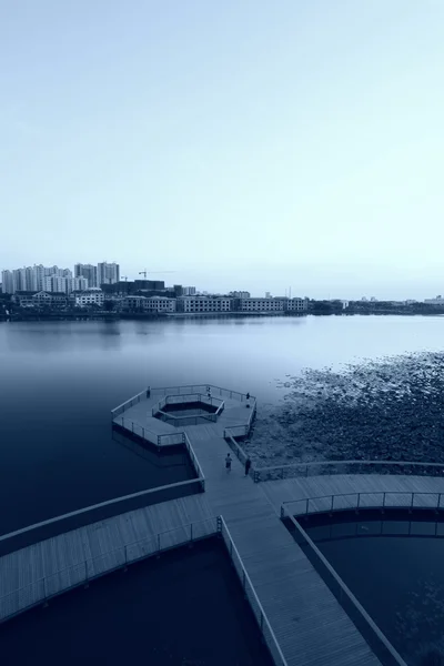 Архитектура посадочной сцены в парке North River Park, Луань Нань — стоковое фото