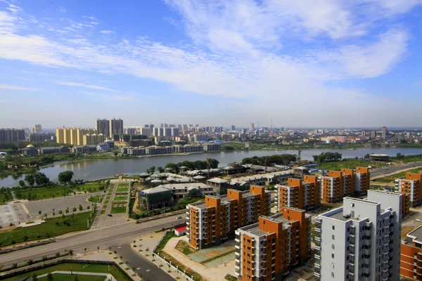 Architettura edilizia della città nel nord della Cina — Foto Stock