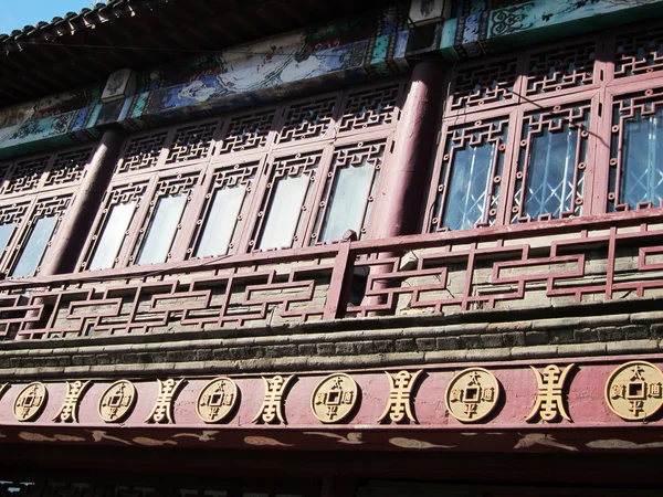 Primer plano de la foto, edificio antiguo — Foto de Stock