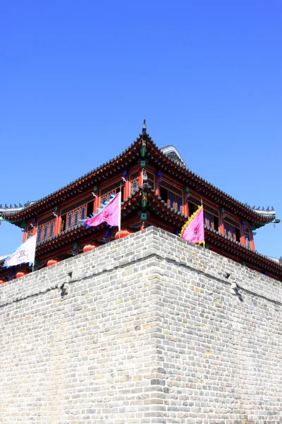 Ancient Chinese architectural style of the drum tower Royalty Free Stock Images