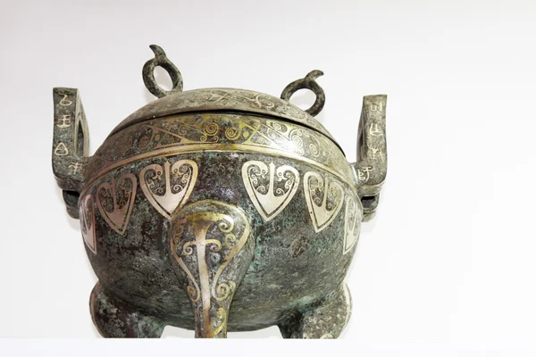 Stile tradizionale cinese di artefatti religiosi - matrimoni in bronzo Immagine Stock