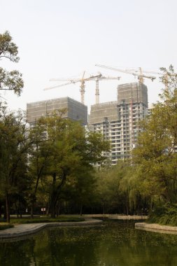 Unfinished bina sitesi, tangshan şehir, hebei Eyaleti, Çin. 