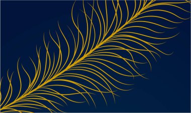 Zarif otlar, tüy pankartı, poster. Altın Çizgi Sanat Botanik Düğün Şablonu, vesaire. Soyut Vektör çiçek tasarımları