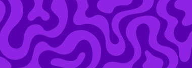 Renkli Dalgalı Çizgilerle Soyut Yatay Arkaplan ve Banner. Stripes Retro 60 'lar 70' ler, Bir Vektör Resiminde Harika Tarz