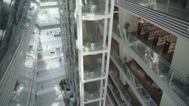 XIAN, Çin - 25 Mart 2019 Guangzhou Kütüphanesi, Çin