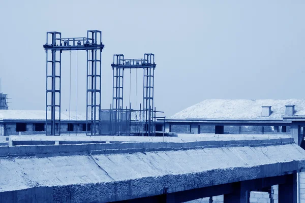 Betongießgebäude — Stockfoto