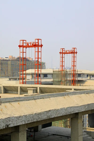 Hormigón verter edificio — Foto de Stock