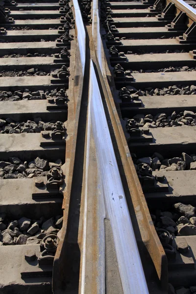 Rusty rails Stock Photo