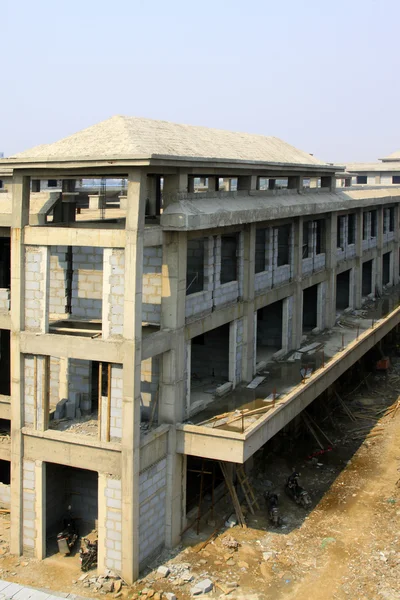 Concrete pouring building — Stock Photo, Image