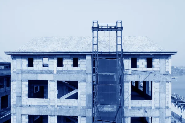 Beton gieten gebouw — Stockfoto