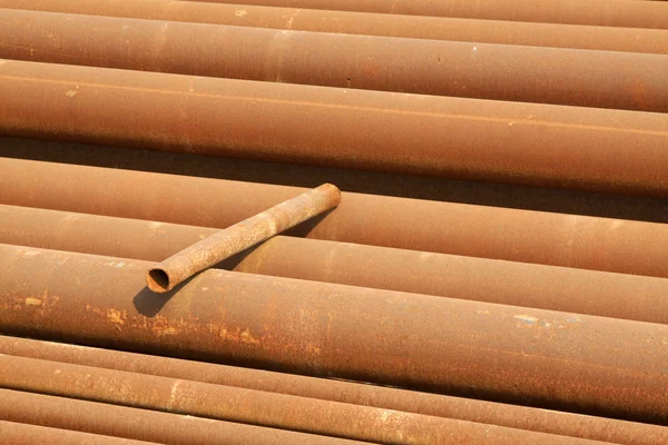 Oxidation rusty pipe — Stock Photo, Image