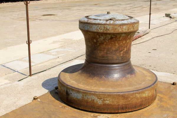 Mooring pier in a corner — Stock Photo, Image