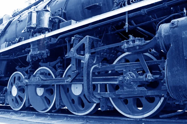 Steam locomotive wheels — Stock Photo, Image