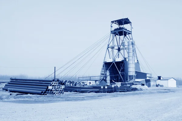 Drilling derrick in MaCheng iron mine, Luannan County, Hebei Pro — Stock Photo, Image